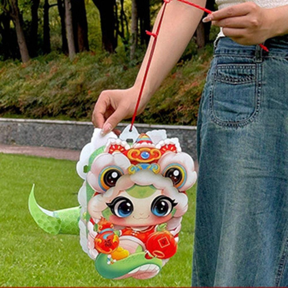 Glowing 2025 Snake Year Lantern Traditional New Year Luminous Lantern  Mid-Autumn Festival