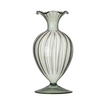 Simple Glass Flower Vase Desktop Hydroponic Plant Bottle Living Room Flower Arrangement for Home Office Decoration