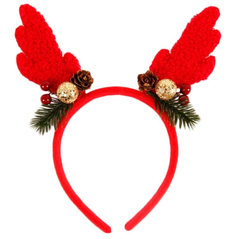 Holiday Headdress Children Hair Hoop Stage Performances Hair Band Sweet Styles for Themed Parties and Home Celebration