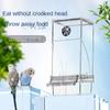 Automatic Parrot FeedeFeeders Automatic Parrot Feeder Anti-splash Neat Bird Feeder Seed Food Container Feeder  Hanging Stand