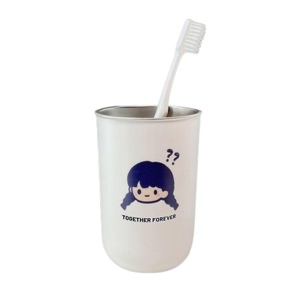 Simple Style Couple Toothbrush Cup Cartoon Rinse Cup Thick Mouthwash Cup  Gift