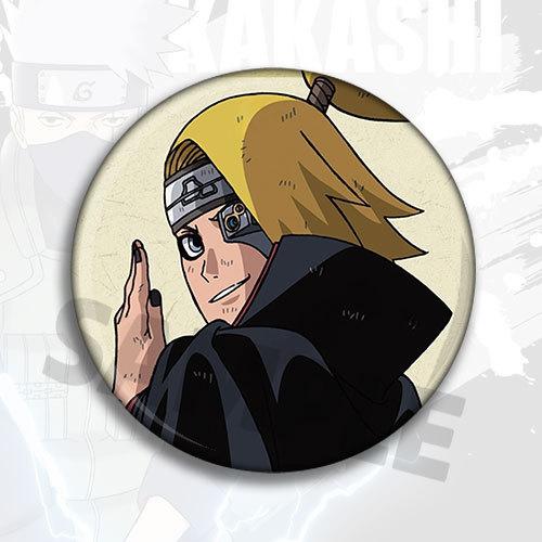 Naruto Anime Badge Pin Set Shiny Film Button Collectible Merchandise Gift for Fans Cosplay Brooch Accessory Kakashi Itachi Neji