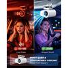 Car Fan Ac That Blow Cold Air Portable Conditioner Clip on Unit Personal USB Rechargeable Mini Small Cooling Cooler with LED Display