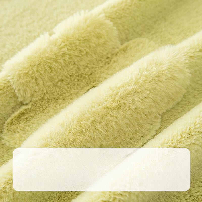 INS Style Simple Sofa Towel Rabbit Plush Autumn and Winter New Sofa Cover Cloth Dust-Proof All-Inclusive Universal Sofa Cover Blanket