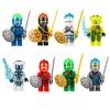 Ninja Warrior Superhero Doll With Weapon Single Building Block Assembly Toy