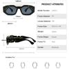 Fashion Punk Sunglasses Men Vintage Y2K Polygon Eyewear Women Luxury Designer Unique Sun Glasses