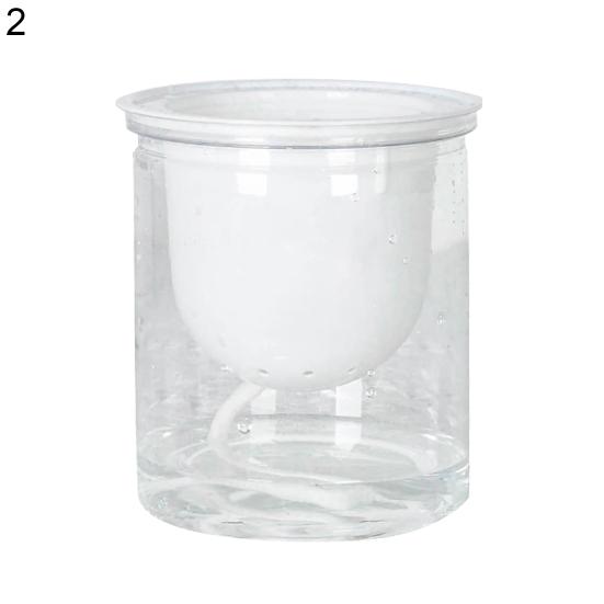 

1 комплект цветочного горшка, стабильный компактный прозрачный автоматический водопоглощающий держатель для ленивых растений для сада