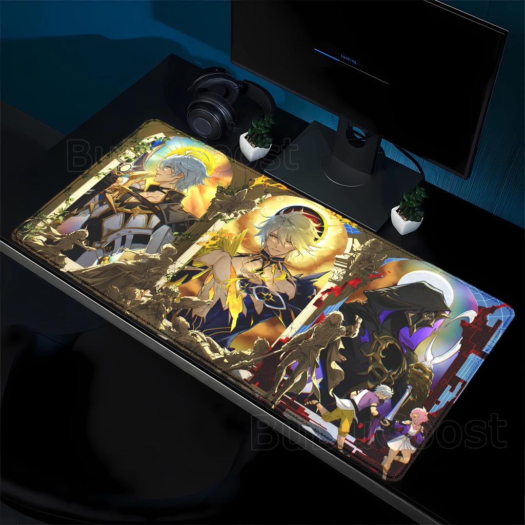 HD Game Honkai Star Rail Phainon Mousepad Computer Gaming Office Accessories Keyboard Rubber Mouse Pad teclado overlock Desk Mat