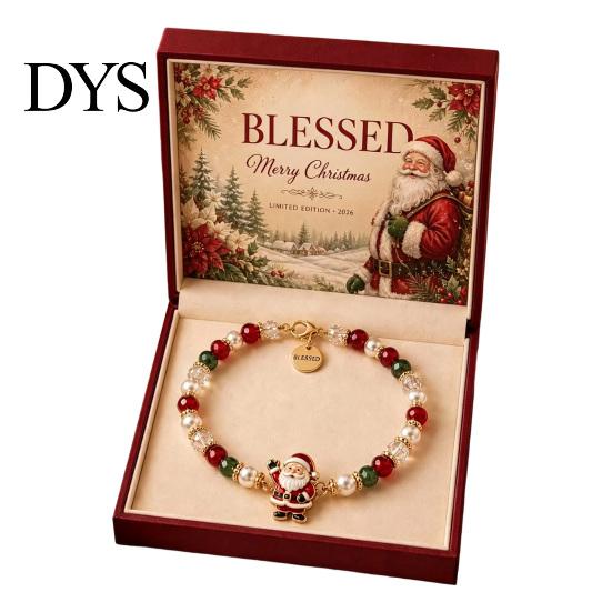 Fine Workmanship Bracelet Christmas Bracelets for Women, Santa Claus Elk Snowman Tree Beaded Bracelet, Holiday Jewelry Gifts Stocking Stuffers, Party