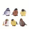 Entzückende Harzvögel Miniaturfiguren für Feengarten Dekoration Kreative Figuren Ornamente für Schreibtisch und Schrank