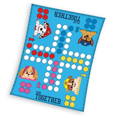 PAW PATROL BLANKET Coral Fluffy Children's 130 X 170 Cm CHEESE GAME Board Coverlet Blanket