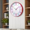 12 İnç 30CM Sessiz Duvar Saati, Yaratıcı ve Şık, Çocuk Odası Ev Oturma Odası Üç Boyutlu Dijital Minimalist Saat