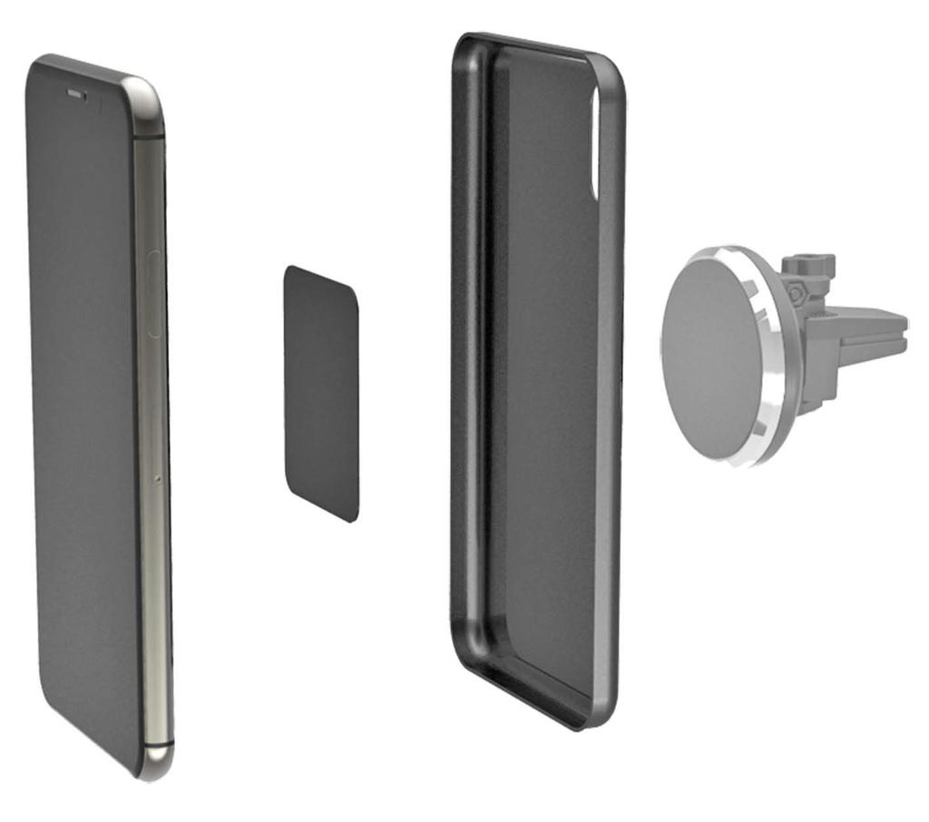 Kashimura Strong Plate for Magnet Holder Approximately 1.5x Adsorption Black