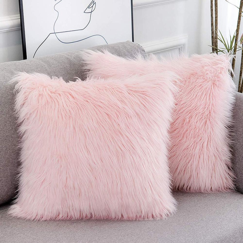 Modern Minimalist Plush Pillow Cover With Velvet Fabric For Living Room Decor