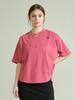 VIBEREEN Stitch Point Bio T-Shirt_Brick Pink