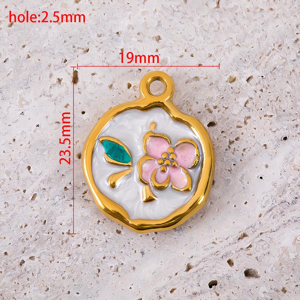 2pcs Stainless Steel Retro Ocean Turtle Octopus Crab Shell Star Pendant Necklace Earring Flower Charm Jewelry Making Craft Gift
