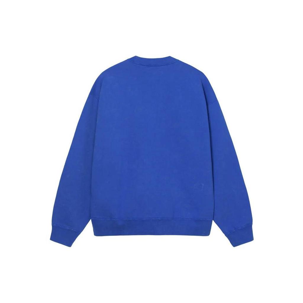 Nike X Stussy Acid Wash Crew Fleece (Asia Sizing) Blue Unisex Streetwear DR4426-480