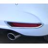 For Mazda 3 Mazda3 Axela M3     Car ABS Chrome/Carbon Fiber Cover Trim Back Tail Rear Fog Light Lamp Frame Stick