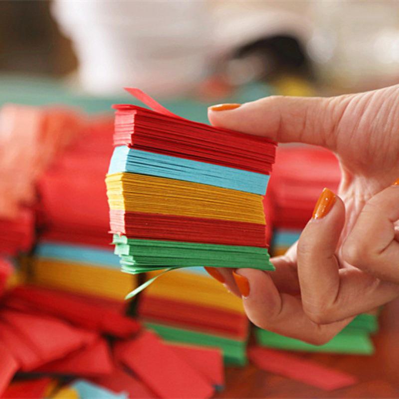 Flame Retardant Colored Shredded Paper for Pillow Filling or Decorative Use