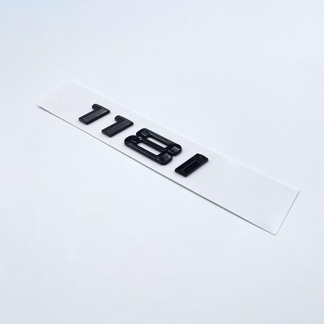 116i 118i 120i 125i 130i 135i Car Rear Boot Emblems Number Letter Badge for BMW 1 Series E81 E82 E87 E88 F20 F21 Glossy Black