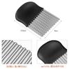 DFsucces Potato Wavy Potato Stainless Wrinkle Kitchen Home Cooking Tool Knife, Cutter, Steel, Cutter, Utensil, Carrot, Onion,