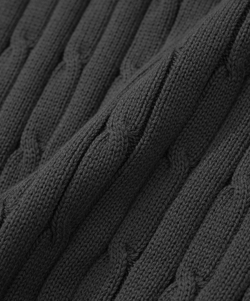 KNITTED [Nitied X Fashion Planet] Cable Round Knit Charcoal
