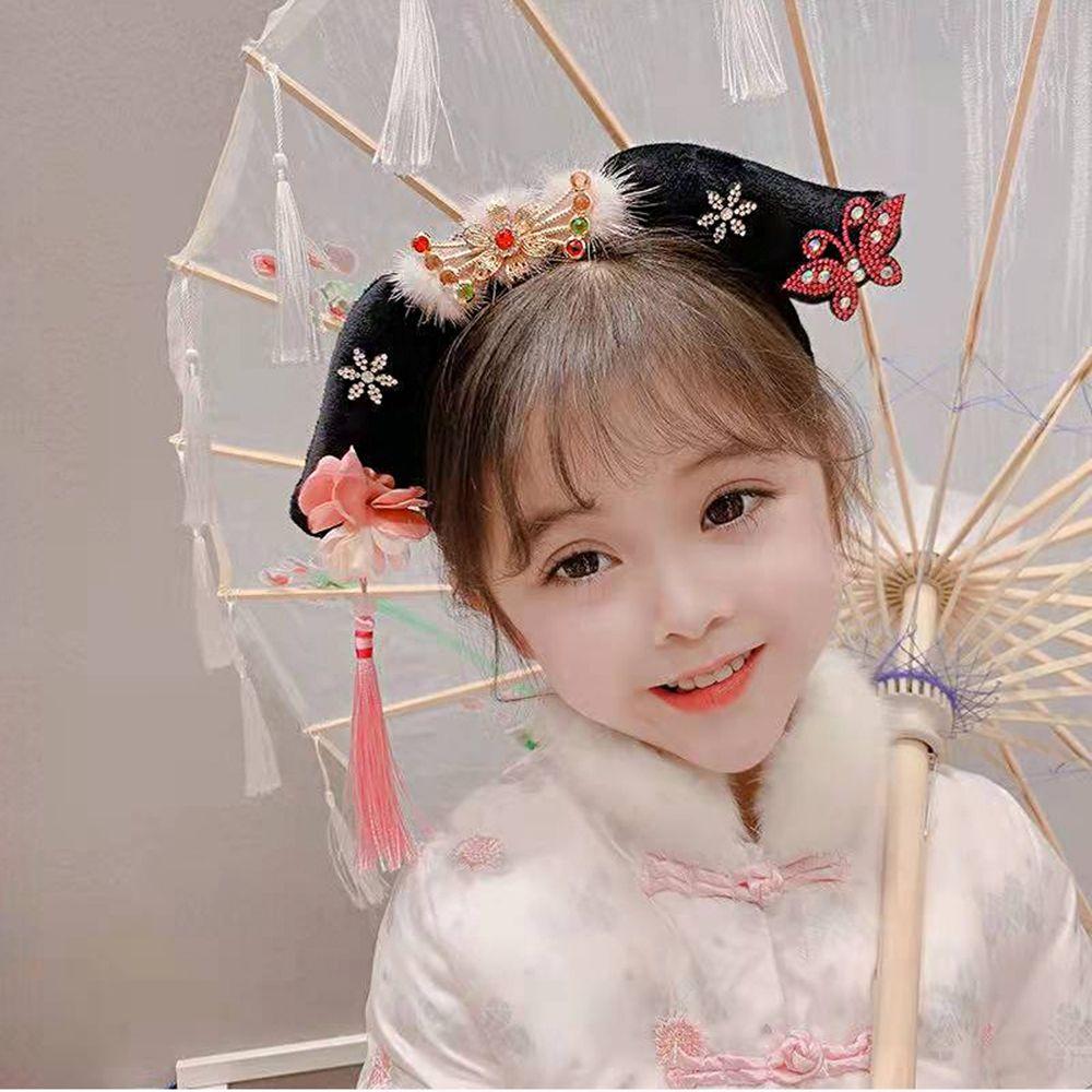 Headdress Flower Antique Headband Hanfu Hair Hoop Chinese Style Headwear Ancient Style Headwear