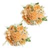 2 stk Falsk blomsterbukett Simulerte tusenfryd Realistisk hortensia Roser Kunstige blomster for Hjem Bryllupsdekorasjon Fotorekvisitter