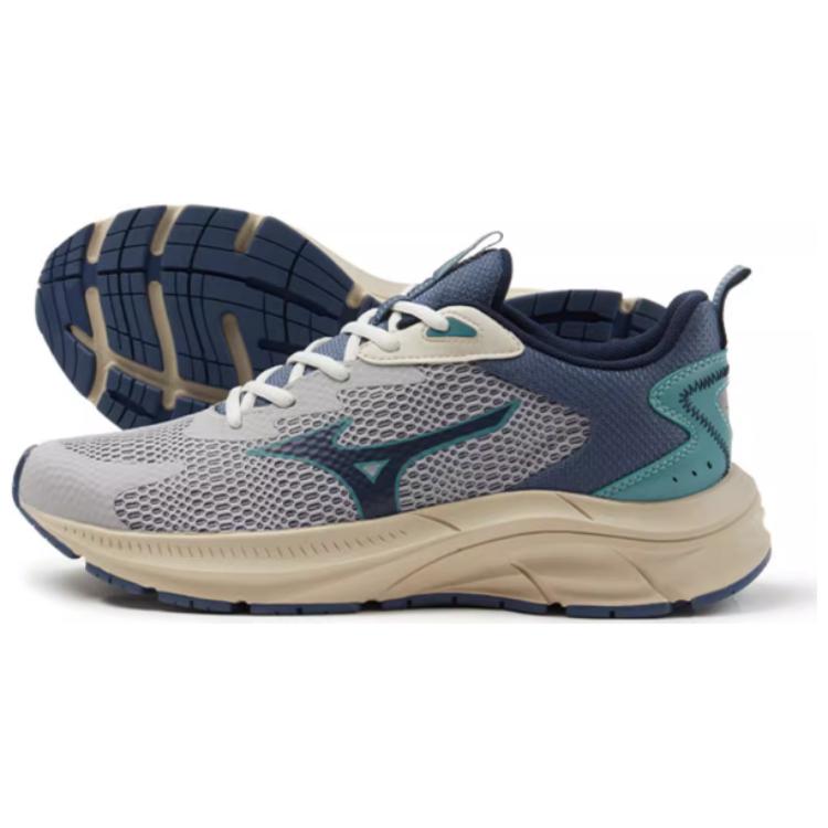 Mizuno Pi Mesh PU Lite Daily Sports Shock Absorption Non-Slip Wear-Resistant Low-Top Casual Shoes Unisex Casual Shoes Gray Blue Green D1GH230701