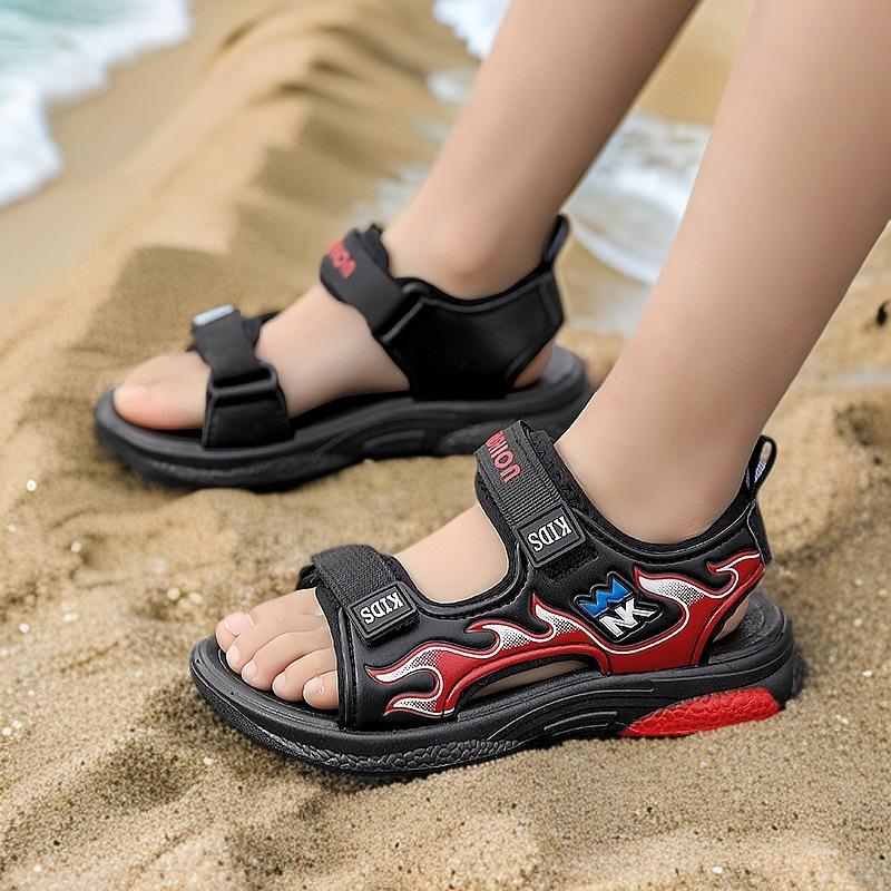 Beach shoes classmates 6-12 years old 2025 summer new children breathable sandals lightweight fashion boys outdoor