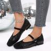 Fairy Style French Mary Jane Temperament with Skirt Flat Single Shoes Spring New Sequin Women's Shoes