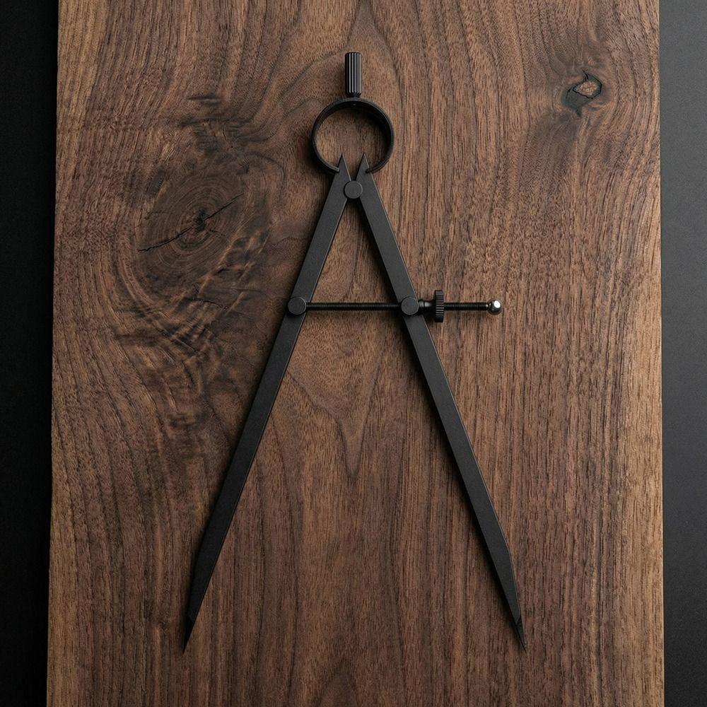 Metal Pencil Compass Woodworking Wing Divider Compass Mutifunctional Drawing Compasses Carpenter