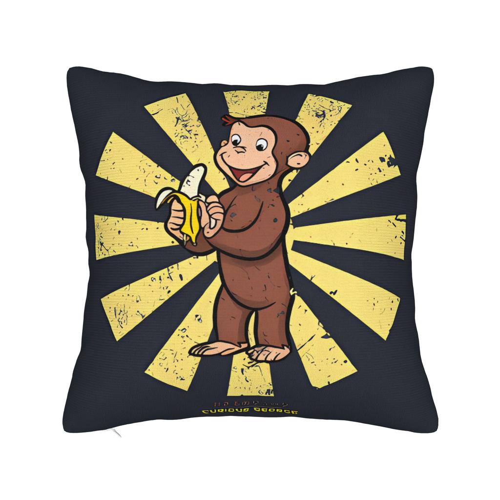 Pillow Case Cartoon Monkey C-Curiouss Georges Soft Pillow Cover For Sofa Car Home Decor Fashion Pillowcases