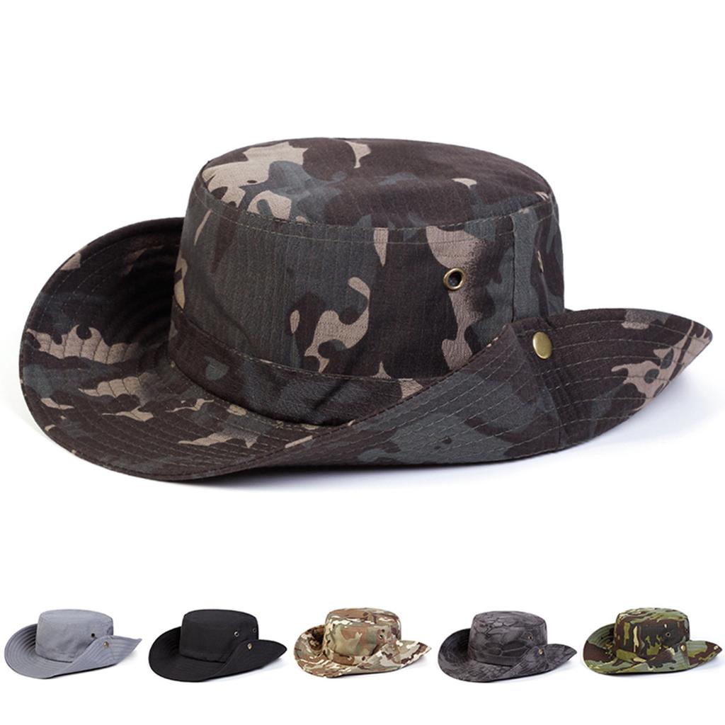 Unisex Big Brimmed Fisherman's Hat Sunscreen Beach Hats Outdoor Leisure Bucket Cap Foldable Caps