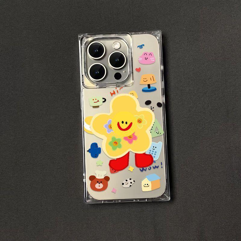 Little Flower Cat for Apple 16 Mobile Phone Case for IPhone15promax Female New Model 14pro Summer Simple 13p