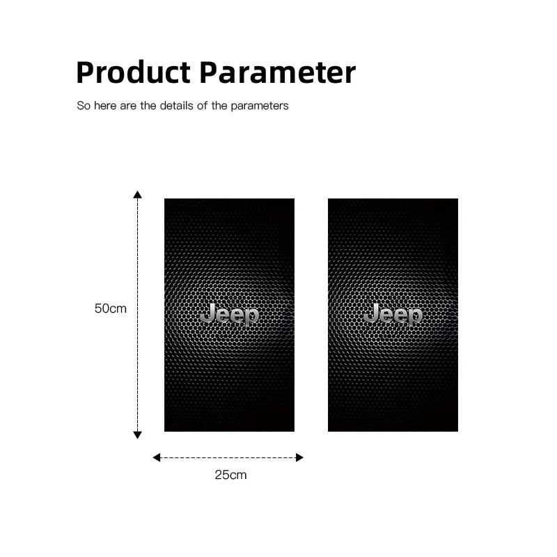 CTOISH1 Car Door Anti-Collision Protective Stickers 2-Pack Scratch Guard Pad for Jeep Grand Cherokee Wrangler JK Gladiator