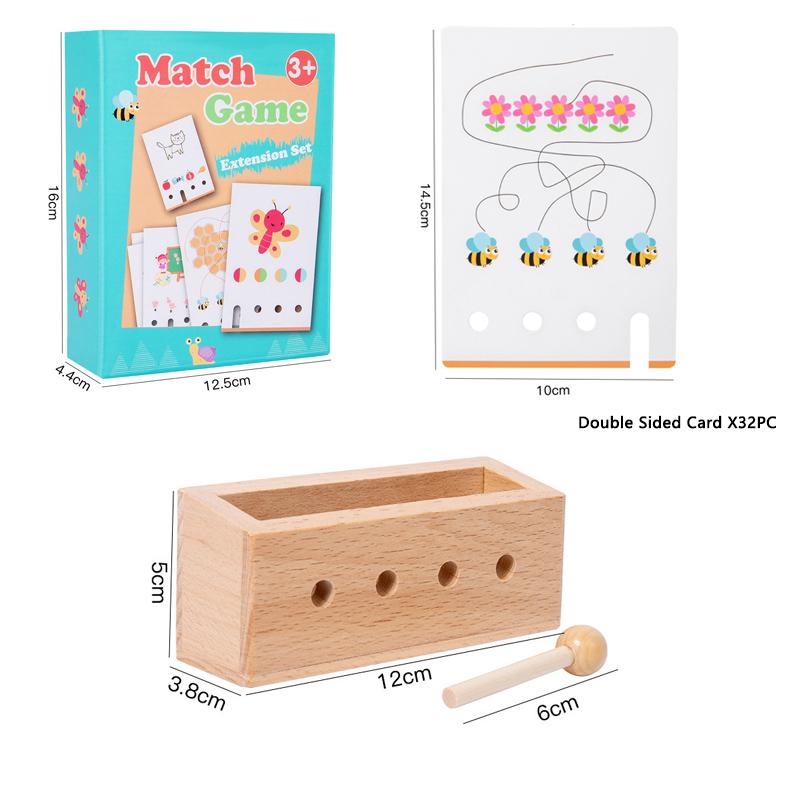 Children Logical Thinking Board Games Montessori Shadow Shape Matching Brain Games Sensory Interaction Educational Toys for Kids
