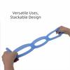 Portable Size Yoga Stretch Band 7 Ring Silicone Elastic Stretcher  Fitness Workout