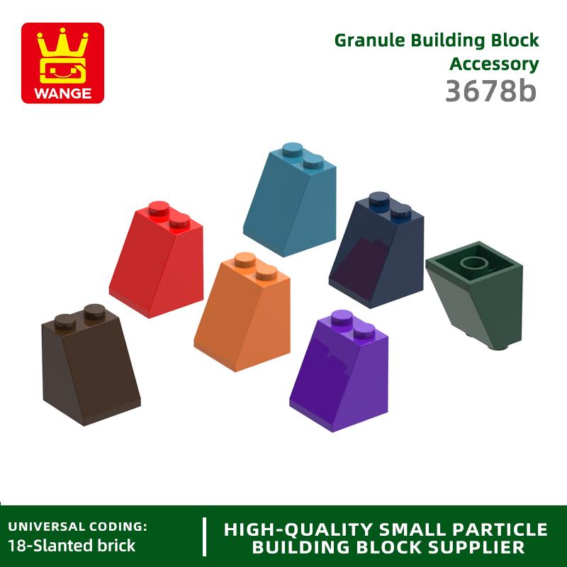 Wucifang Bags Unisex Kids 53Pcs / Lot 3678 Roof Tile 2X2x2 Dots 65Degree Block My Own Creation Color Add-Ons Fitting Including Brick Do-It-Yourself Children S Toy Assembly