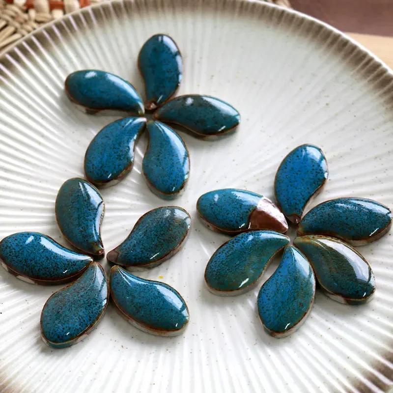 100g DIY Ceramic Mosaic Tiles Glass Mirror Handmade Ornaments Tiles Wall Crafts Colorful Crystal for Decorative Materials Cerd01