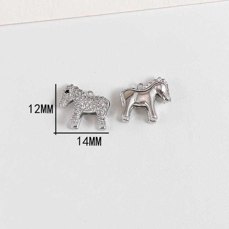 1PCS Pony Pendants Animal Horse Charms DIY Handmade Necklace Earrings Bracelet Jewelry Accessories Making Supplies
