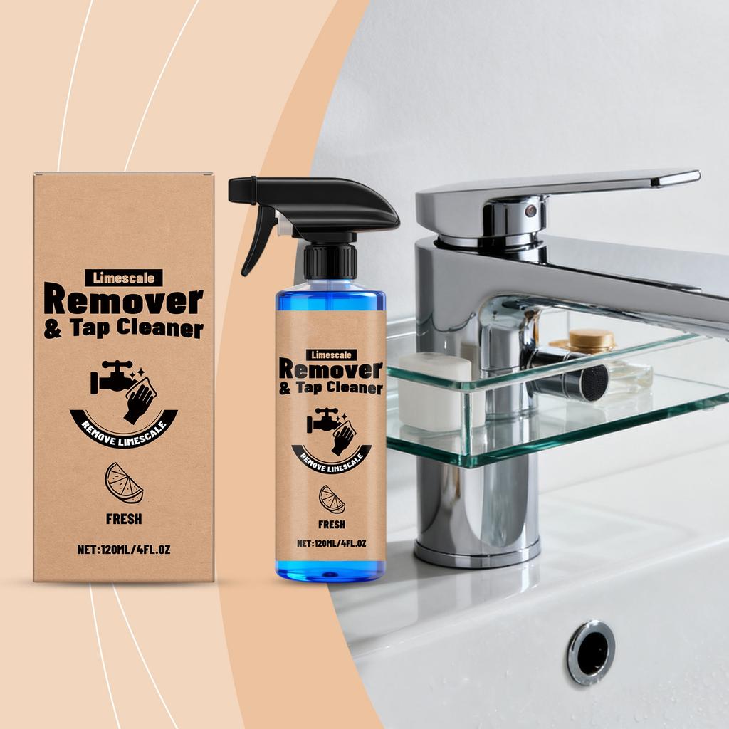 Faucet Cleaner Reduces Stubborn Water Stains. Faucet Shower, Steel Furniture Cleaner,120ML