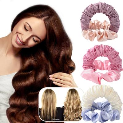 1/2 Stück Hitzefreier Lockenwickler Damen Über Nacht Schlafen Haarlocken Scrunchie Weiche Haarrolle Stirnband Lange Mittellange Haare Locken Stylingwerkzeug