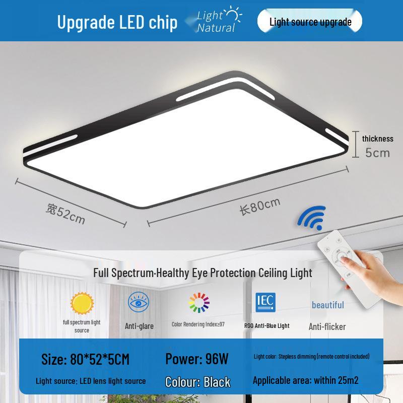 Modern 2025 LED Ceiling Light - Super Bright, Eye-Friendly for Bedroom, Study & Dining Areas