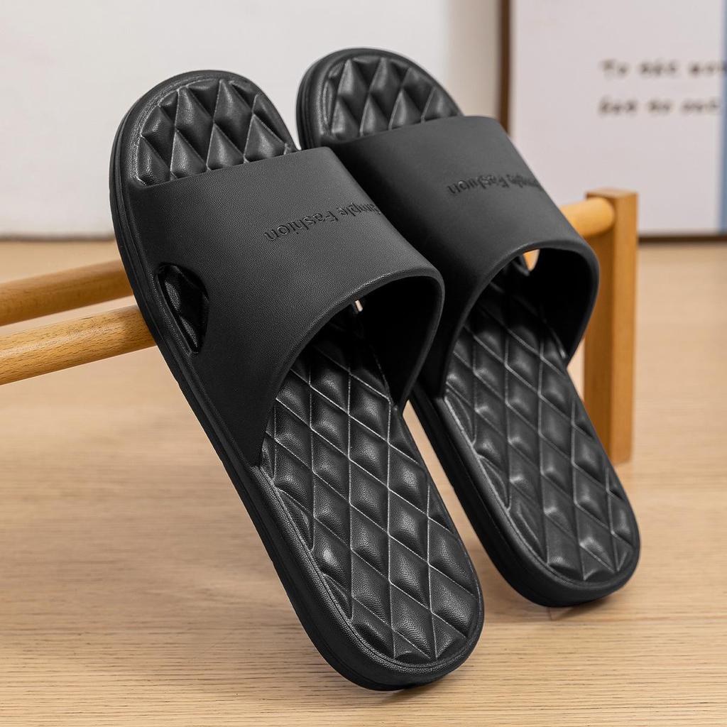 Jieleya Men's Summer Non-Slip Slippers for Bathroom and Outdoor Use - Soft, Wear-Resistant, Casual, and Cool 2025 Edition