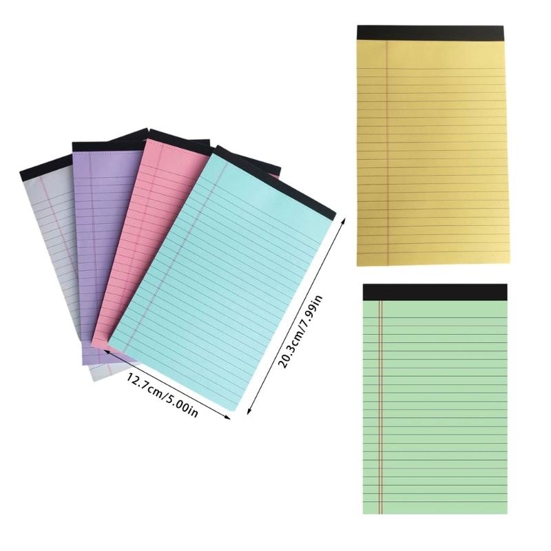 8 Pcs A4 Writing Paper Note Pads Scratch Pads Memos Pad Tearable Legal Pad Lined Paper Pads for Home Office School