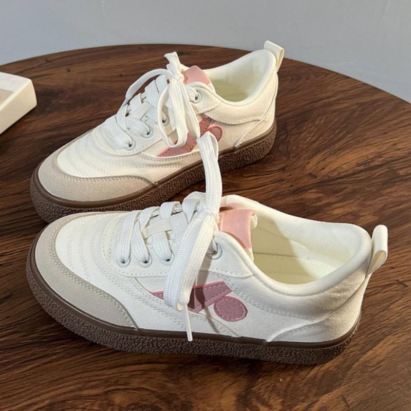 Fashion 2025 Spring Summer Thick Bottom Training Shoes New Retro Mixed Color Students Sneakers Casual Concise Soft Soled Sports Shoes