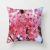 Cherry Blossom Rose Flower Throw Pillow Cover Sofa Decoration Bedside   Car Seat Cushion  Room Home