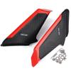 Universal Carbon Fiber Look Motorcycle Side Winglets Wind Fin Spoiler Trim Cover