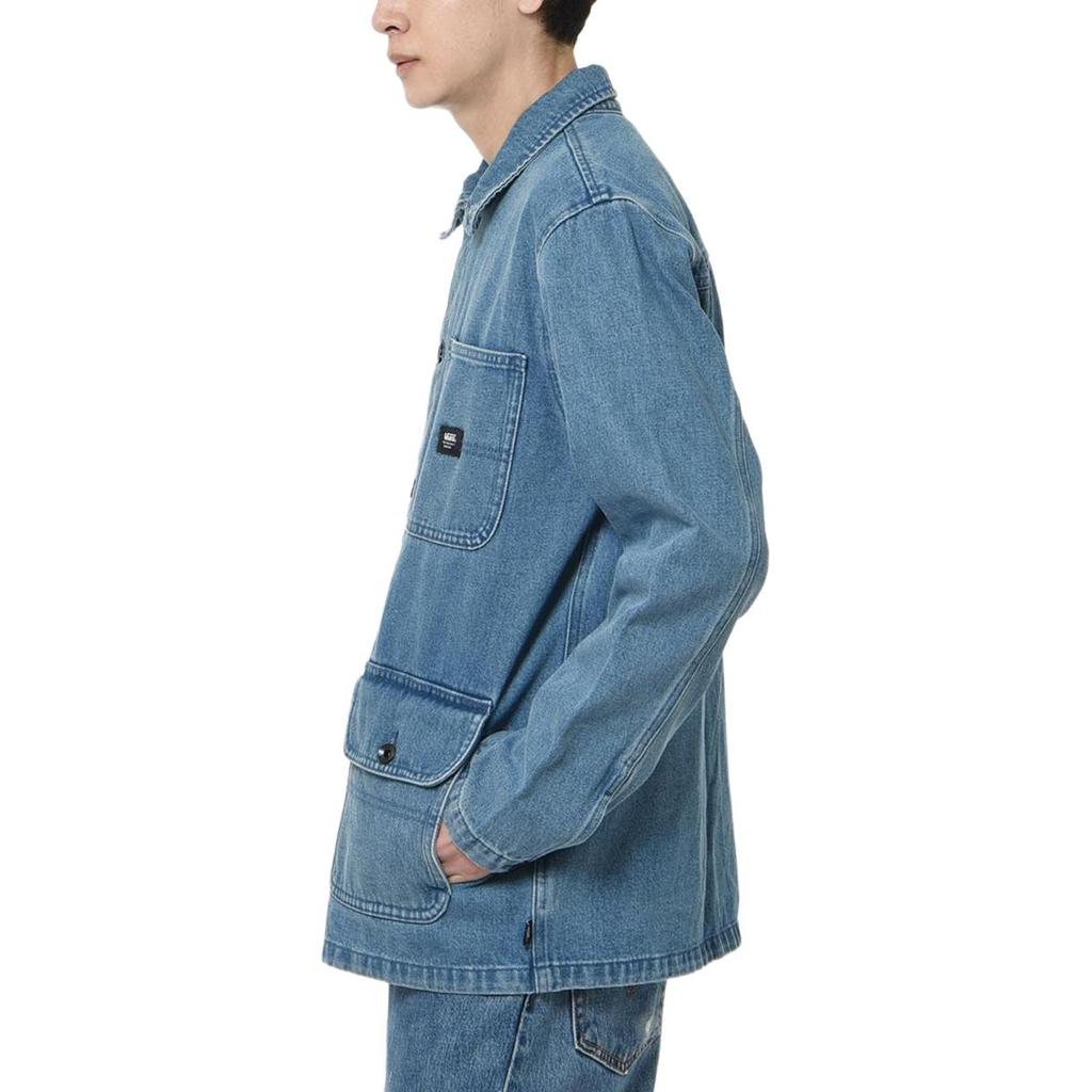 Vans Outdoor Casual Solid Color Lapel Single-Breasted Long Sleeve Jacket Men Jackets Blue VN0008FXCDX
